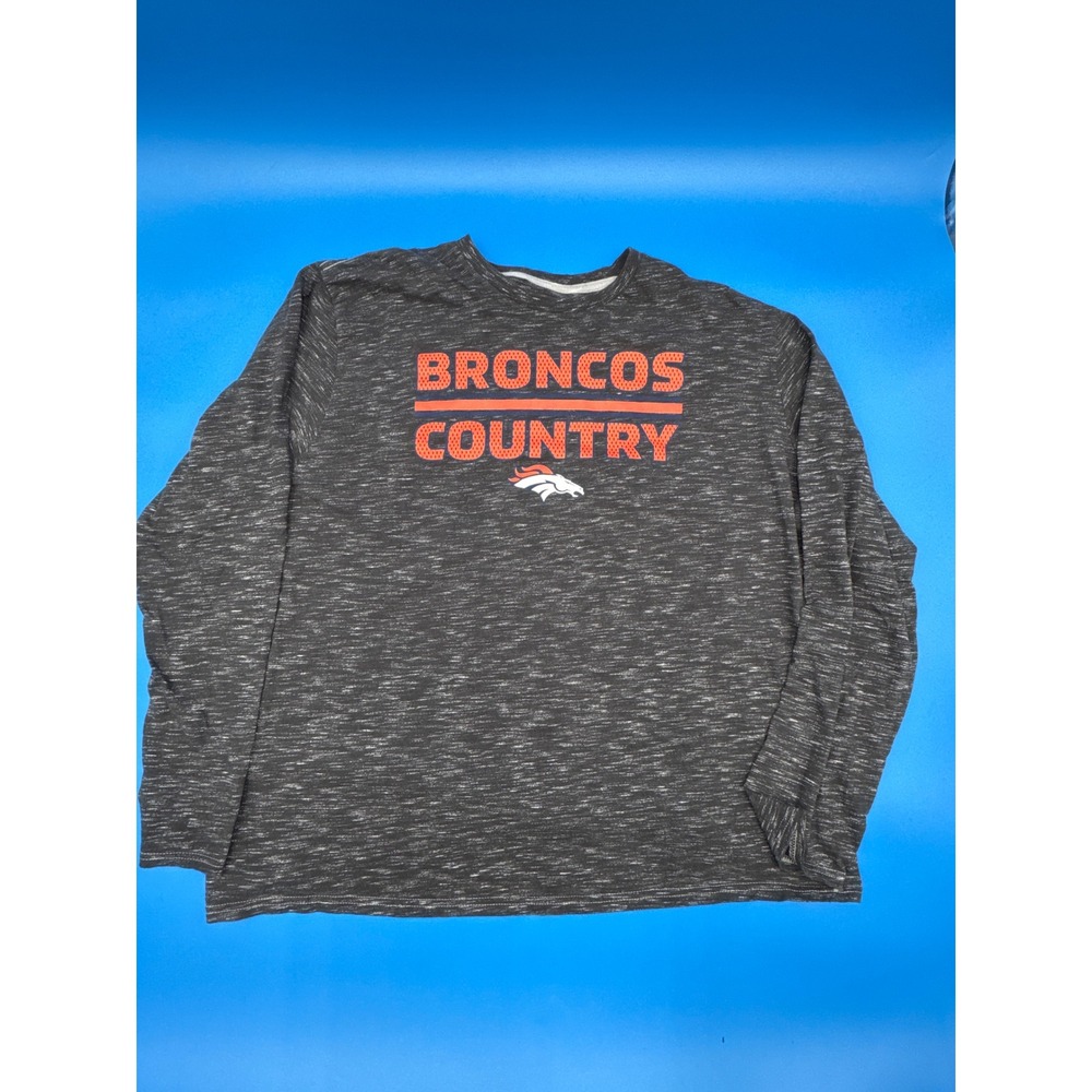 Men's Fanatics Denver Broncos Long Sleeve T-Shirt sizes 2XL